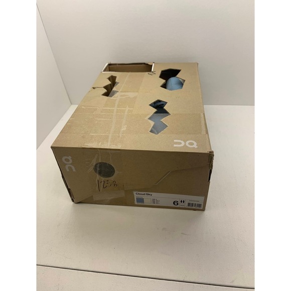 On Cloud Sky Kids Running Sneakers Wash Ivory Blue 3YD11441484 Youth Size 6 - Picture 11 of 11